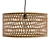 Handwoven Rattan Pendant Lamp Bali 3D model small image 4