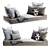 Window Sill Cushion Set: 3D Model 3D model small image 1