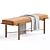 Sleek Modern Preston Bench 3D model small image 2