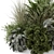 Outdoor Plants Bush Set 2260 3D model small image 2