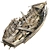 Vintage Wooden Boat 3D model small image 6