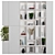 Versatile Rack & Bookcase Set 3D model small image 1