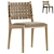 Elegant Dunham Dining Chair Set 3D model small image 1