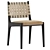 Elegant Dunham Dining Chair Set 3D model small image 2