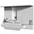 Modern Reception Desk Furniture 3D model small image 26