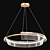 Elegant Solstice LED Chandelier 3D model small image 1