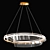 Elegant Solstice LED Chandelier 3D model small image 2