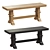 South Hill Baluster Base Bench: Stylish Seat 3D model small image 2