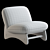 Astra Green Accent Chair 3D model small image 5