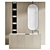 Sleek Bathroom Vanity & Storage 3D model small image 2