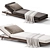 Modern Sun Lounger by Flexform 3D model small image 5