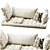 Window Sill Cushion Set, Entryway 3D model small image 6