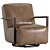 Modern Leather Walsh Glider-Luxe Comfort 3D model small image 1