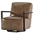 Modern Leather Walsh Glider-Luxe Comfort 3D model small image 2