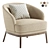 Luxury Domkapa RUTH Armchair Design 3D model small image 1