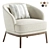 Luxury Domkapa RUTH Armchair Design 3D model small image 2