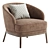 Luxury Domkapa RUTH Armchair Design 3D model small image 5