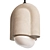 Capricorn Limestone Dome Pendant Light 3D model small image 1