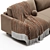 Modern Lieri Sofa with UV Mapping 3D model small image 4