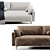 Modern Lieri Sofa with UV Mapping 3D model small image 17