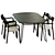 Expandable Milian Table Falconera Chair 3D model small image 3