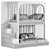 Designer Bunk Bed Kids Room 3D model small image 6