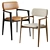 Sleek Poliform CURVE Dining Chair 3D model small image 8