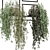 Indoor Hanging Plants Metal Shelf 3D model small image 5