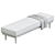 Classic Newport Bench - West Elm 3D model small image 3