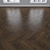 Oak Parquet Flooring Set 3D model small image 4