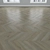 Oak Parquet Flooring Set 3D model small image 4