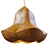 Cherry Wood Flower Pendant Light 3D model small image 1