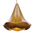 Cherry Wood Flower Pendant Light 3D model small image 3