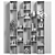 Modular Bookcase Cabinet Shelves 3D 3D model small image 4