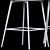 Contemporary Bar Stool Furniture 3D model small image 4