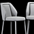 Marcello Faux Bar Stool Set 3D model small image 3