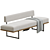 Modern Chic Tuck Bench 3D model small image 1