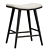 Elegant Blare Stool with Flair 3D model small image 1