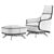 Ergonomic Contemporary KAORI Armchair 3D model small image 5