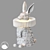 Fluffy Friend Table Lamp 3D model small image 1