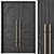 Modern Entry Door Set47 - 2016 3D model small image 1