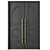 Modern Entry Door Set47 - 2016 3D model small image 2