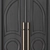 Modern Entry Door Set47 - 2016 3D model small image 3