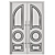 Modern Entry Door Set47 - 2016 3D model small image 4