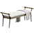 Modern Alvin Upholstered Bench 3D model small image 1