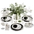 Elegant Tableware 3D Set 34 3D model small image 1