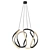 Sleek Euphoria LED Pendant Light 3D model small image 3