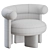 Premium Meridiani Jeanette Armchair: New 2024 Collection 3D model small image 4