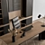 Executive Boss Desk 631 3D model small image 3