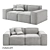 Minimalist Deep Davis Sofa 3D model small image 1